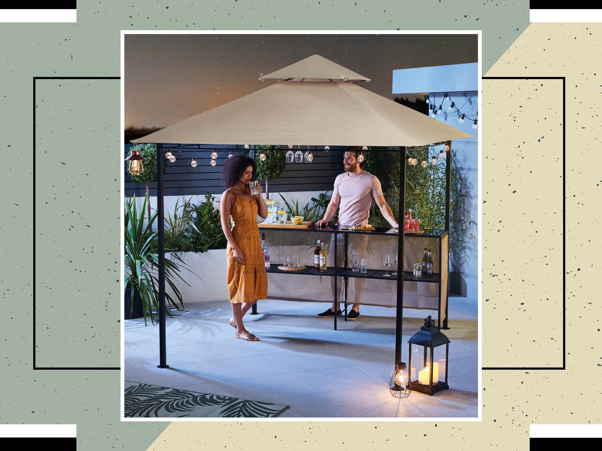 Aldi’s gazebo with a builtin bar is here to upgrade your garden